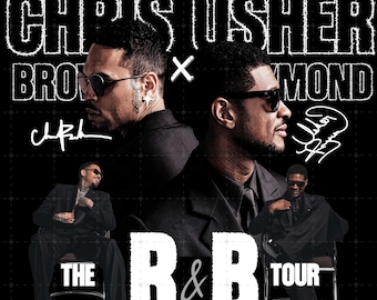Raymond & Brown Tour 2026, Usher x Chris Brown Tshirt Design ( Digital Download)