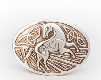 Celtic Horse Belt Buckle