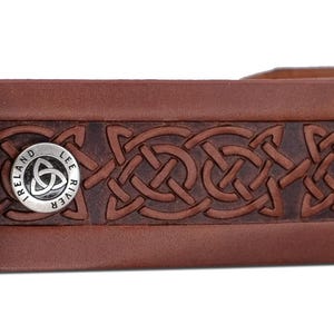 Setanta Embossed Celtic Snap On Belt
