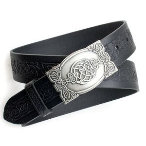 Eithlinn Embossed Celtic Belt & Detachable Buckle