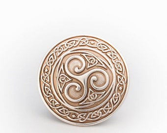 Triskel Celtic Belt Buckle Silver