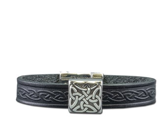 Braden Celtic Leather Magnetic Cuff