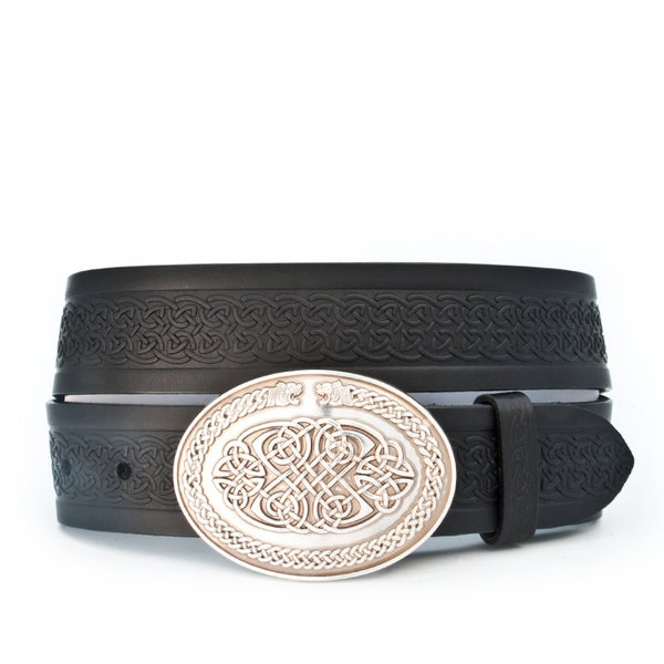 Finn Celtic Buckle Snap-On Belt