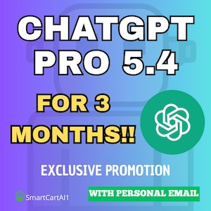 ChatGPT Pro GPT-5.4 Workspace | 3 Months | Personal Email | READ DESCRIPTION