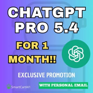 ChatGPT Pro GPT-5.4 Workspace | 1 Month | Personal Email | READ DESCRIPTION