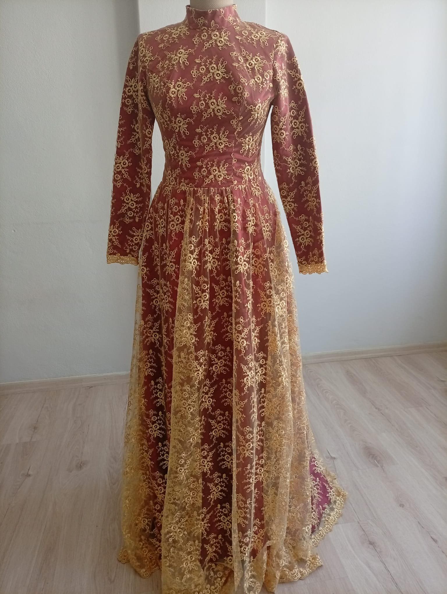Gold Embroider Dress - Etsy