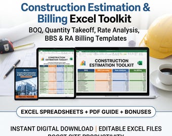 Ferramentas do Excel para Orçamento e Faturamento de Obras | Análise de Orçamento, Orçamento Base e Preços