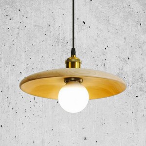 Lámpara de araña de madera maciza - Lámpara colgante de estilo zen moderno para dormitorios y salas de estar