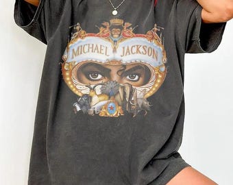 H19 Vintage Michael Jackson Concert T-Shirt, Michael Jackson Graphic Tee, King of Pop Fan Gift Shirt, Unisex Tee