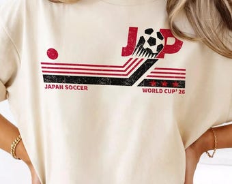 Camiseta vintage de la selección japonesa de fútbol, logo JFA Yatagarasu, selección de fútbol de Japón, regalo para aficionados de Japón