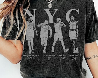 Jalen Brunson Josh Hart Karl Anunoby NYC Basketball Tee, New York Knicks Fan Gift