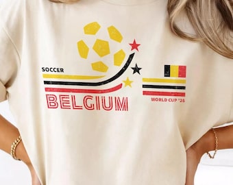 Camiseta de Bélgica para el Mundial de Fútbol 2026, camiseta de los Diablos Rojos, regalo para el Día del Padre