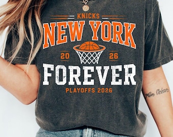 Camiseta de los New York Knicks, camiseta de baloncesto de los playoffs de 2026, regalo para fans de los Knicks, ropa para fans de Nueva York.