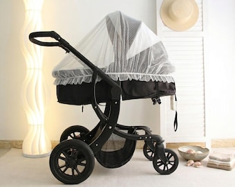 Premium Universal Stroller Mosquito Net, Mom & Baby Grade High-Density Mesh, Breathable Pram Fly Insect Cover