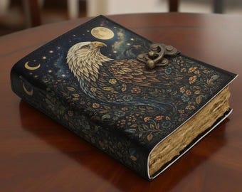 Dziennik Smoka i Niedźwiedzia, Notatnik Fantasy Woodland, Dziennik Cottagecore, Szkicownik Mitycznego Lasu, Dziennik Vintage Lock Dark Academia
