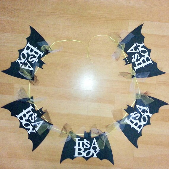 Items similar to Bat Baby Shower Banner Its a girl, Its a boy choose