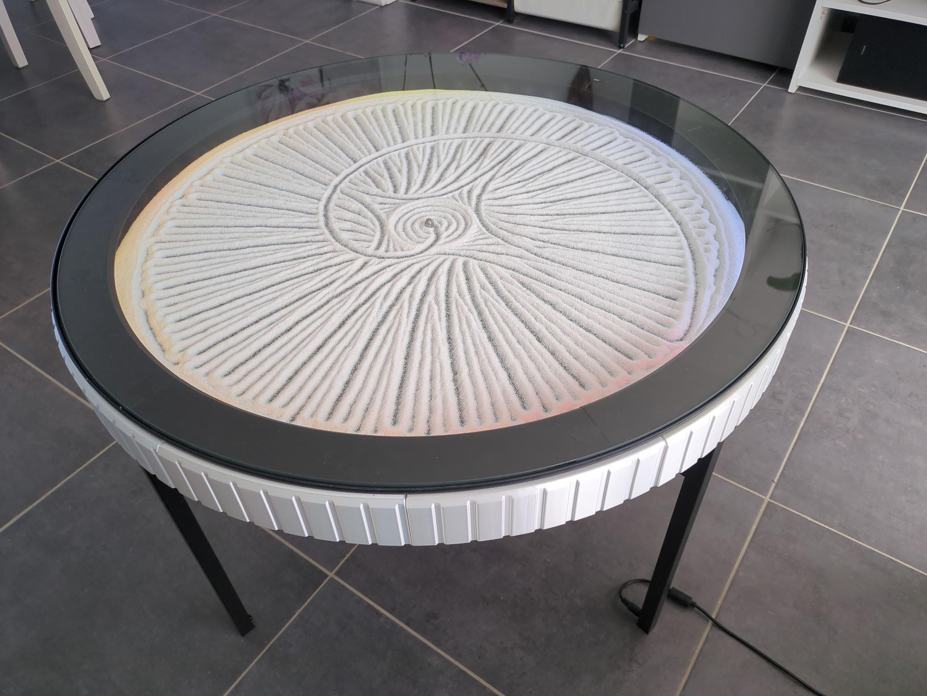 Dune Weaver Table. Kinetic Table With Leds and Sand. Sold With Official ...