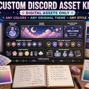Anpassad Discord Server-varumärkesbyggande | Skräddarsydda ikoner, banners och emotes