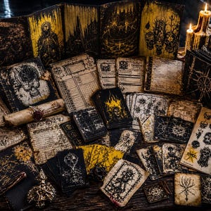 Mork Borg Doom Metal Rollspelskompatibel Premium Toolkit | 116 resurser | Karaktärsblad Kick Twitch | Utskrivbart Game Master-paket