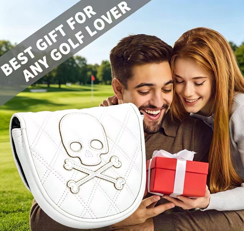 Funda para putter de golf, funda impermeable de PU reforzada para palos de golf, protector de cabeza de putter central DF3 imagen 6