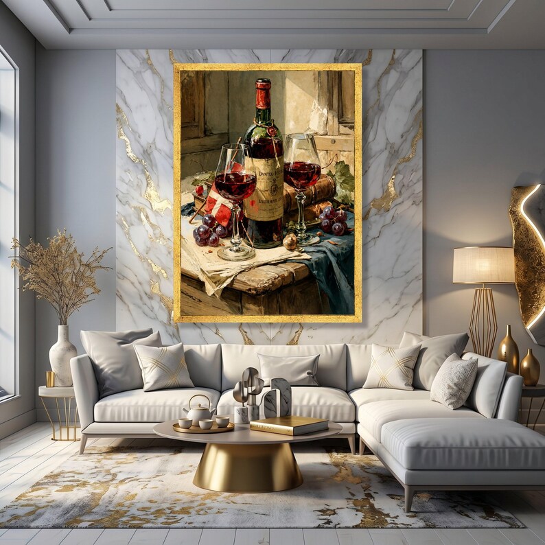 classic-wine-bottle-and-glasses-canvas-vintage-still-life-wall-art