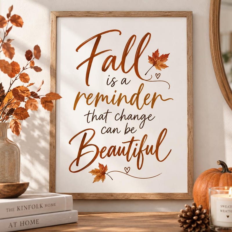 Fall Pribatable Fall Quote Printables - Etsy