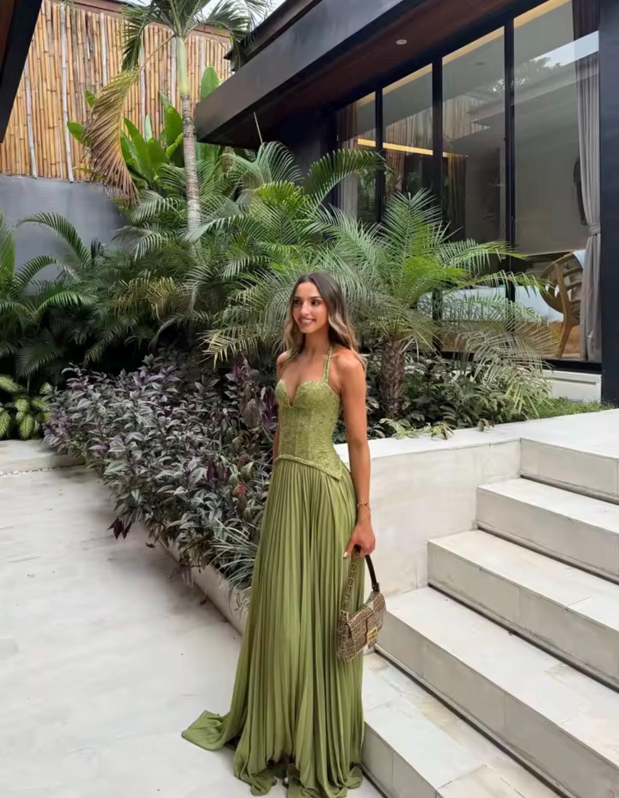 dark green drop waist dress Enchanted Drop Waist Gown | Liylah