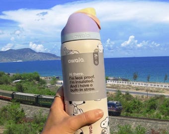 Owala x Snoopy 32oz FreeSip Tumbler Leakproof Travel Bottle Gift Cup Trendy