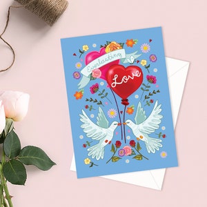 Valentijnsdag, kaart met eeuwige liefde