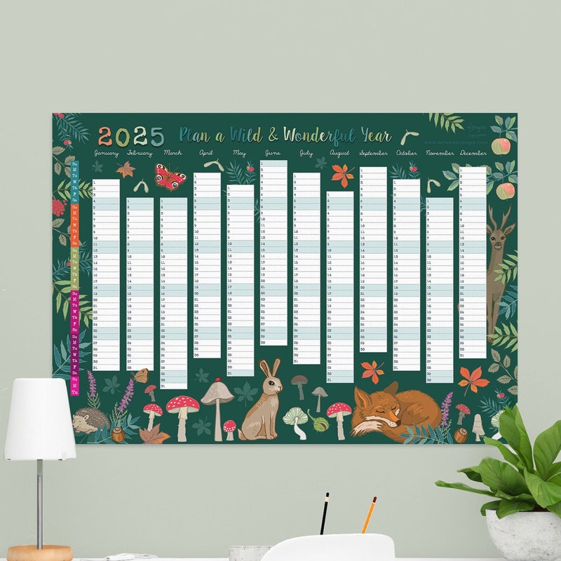 2025 Wall Planner - Etsy UK