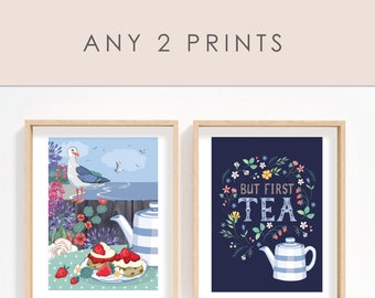 Any 2 Wall Art Prints, Set of 2 Multi Buy