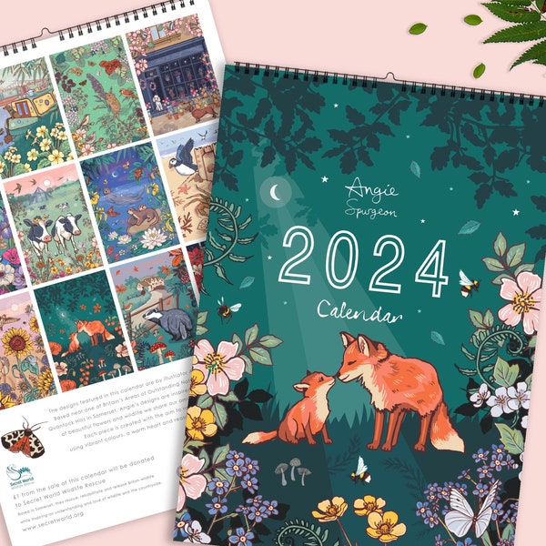 2024 Wall Calendar of Nature and Wildlife Art