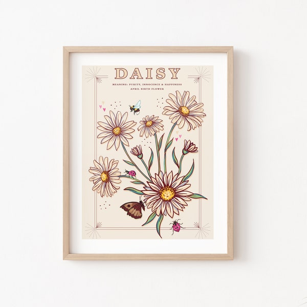 Daisy Wall Art Etsy