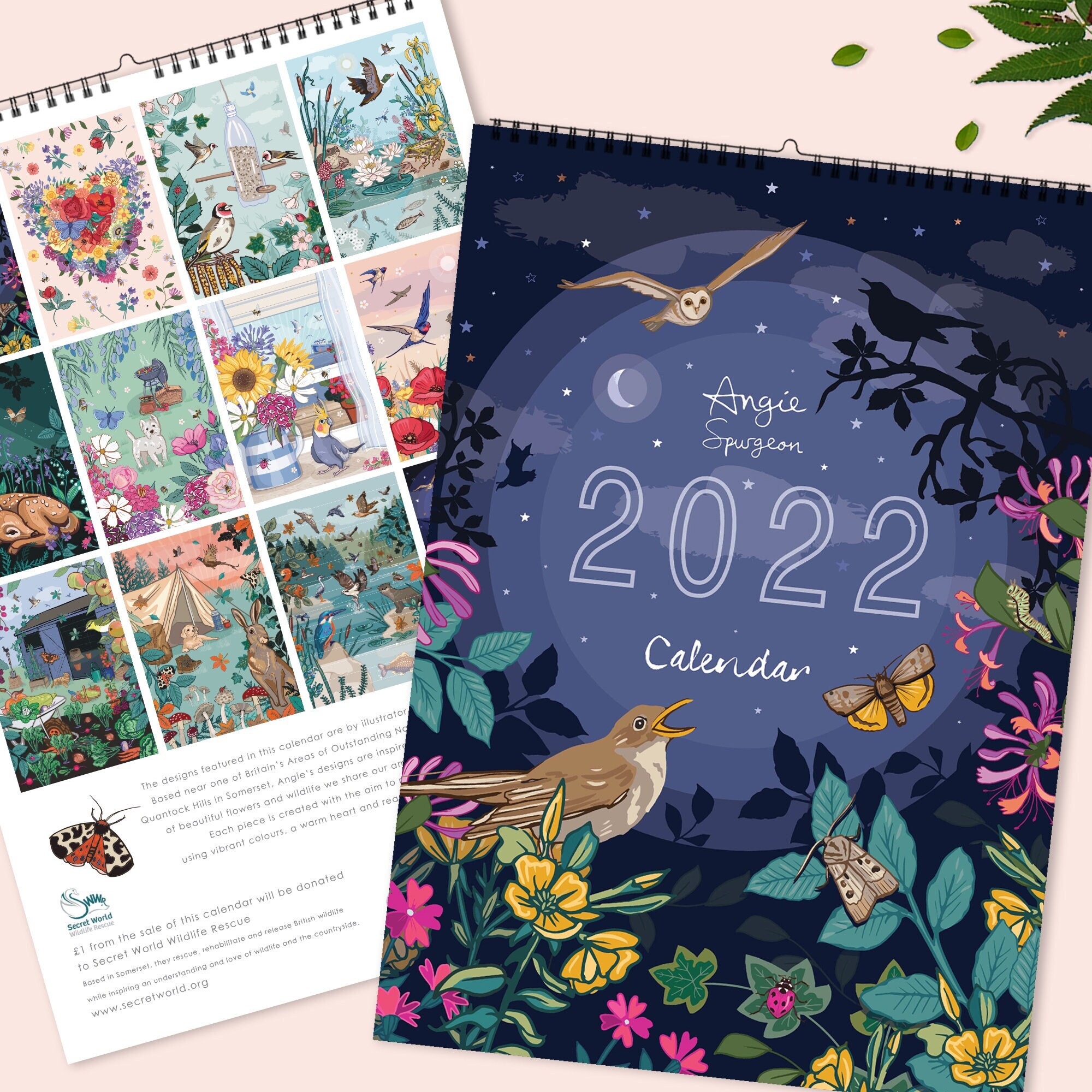 22 Wall Calendar Of Nature And Wildlife Art Etsy