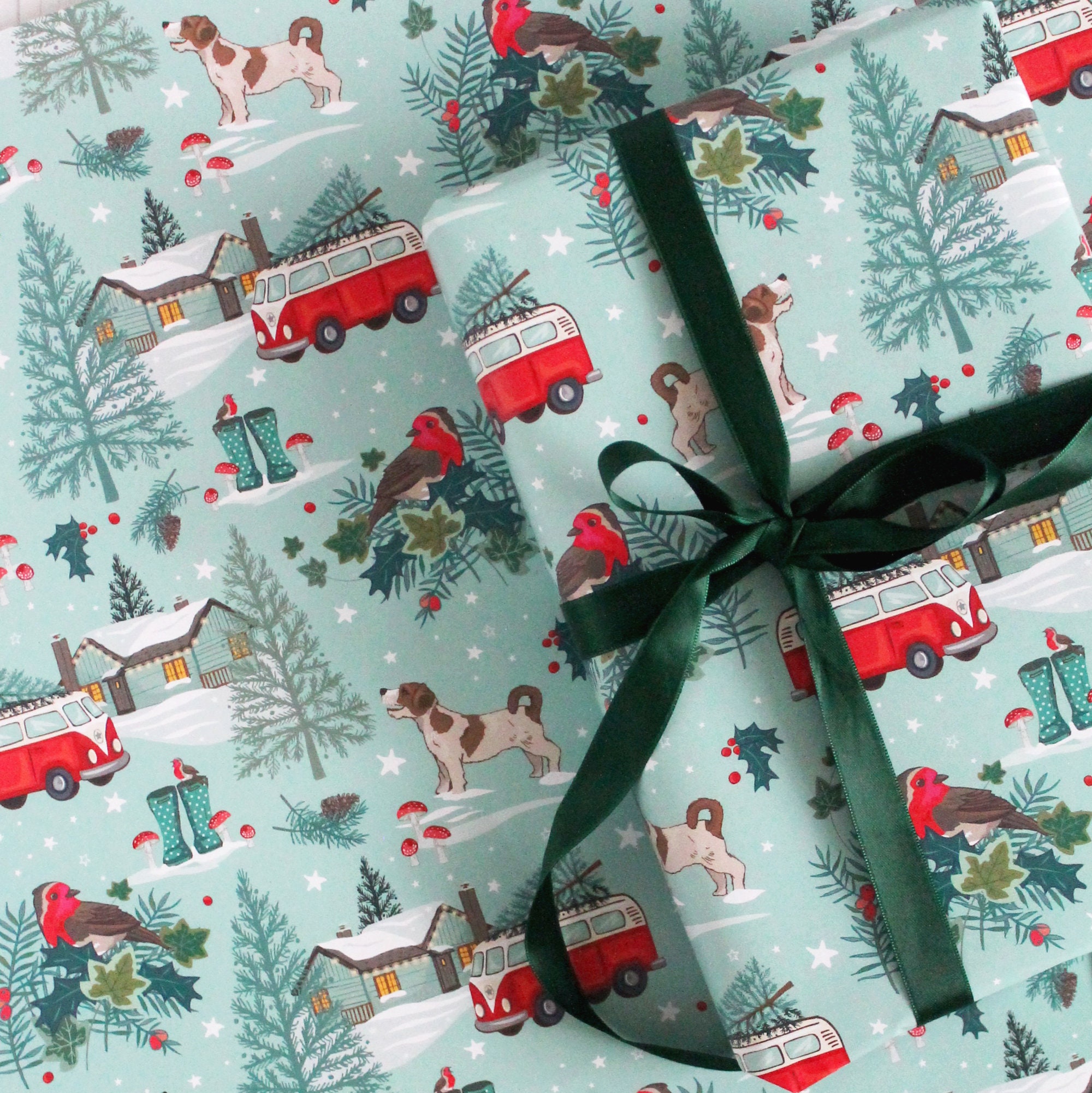 Vintage Christmas Wrapping Paper Graphic by Jada Boutique Design · Creative  Fabrica
