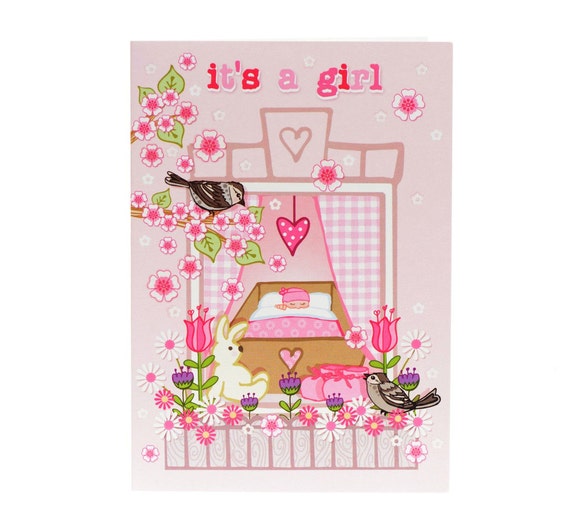 Cartes De Voeux Papeterie New Baby Girl Carte C Est Une Fille Carte Nouvelle Arrivee Carte Bebe Carte Fille Carte Maison Et Jardin Fetes Occasions Speciales