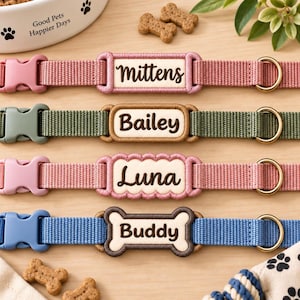 ITH Pet Name Tag Applique Embroidery Bundle, Dog Collar Name Tag Machine Embroidery File, Bone Paw Scallop Charm, Instant Download