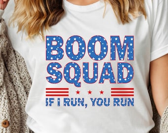 4th of July Boom Squad Shirt, Patriotic Shirt, Independence Day shirt, American flag, 4th summer shirt, America shirt, USA Retro Shirt