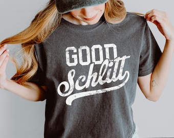 Comfort Colors® Good Schlitt Holy Schlitt Tough Schlitt Cam Schlittler Boxy Tee, Good Schlitz Crop Top, Baseball Y2k Aesthetic