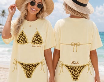 Comfort Colors Coastal Bachelorette Shirt, Leopard Glitter Beach and Bikini Party Tee, Girls Trip Tee, Last Splash Shirt