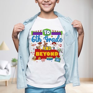 Toy Story Back To School Shirt Bundle PNG, Teacher & Student Kindergarten First Second Third Grade Design, Fun Gift For Kid image 5