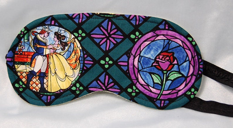 Beauty and the Beast cotton print sleep mask