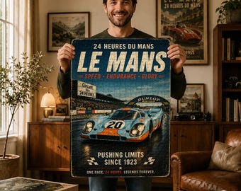 American Muscle Car Jigsaw Puzzle, Vintage Route 66 Art, Classic V8 Car Scene, Retro Auto Decor, Gift for Car Lovers