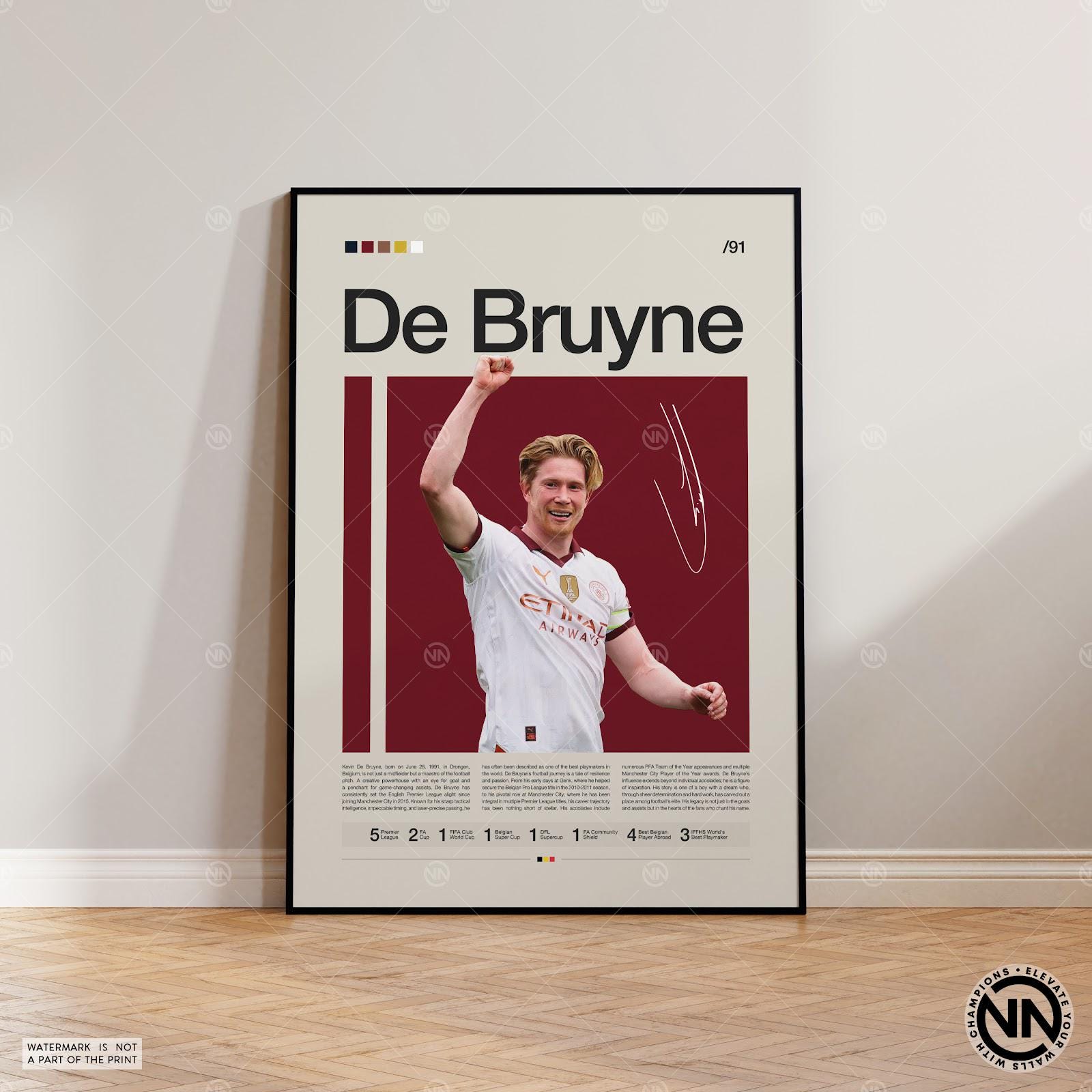 Kevin De Bruyne Signed - Etsy