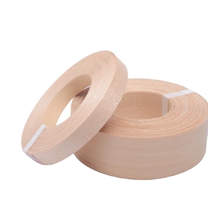 Pine/Maple Wood Veneer Edge Banding, 4-15m, Real Wood, Hot Melt Adhesive for Furniture Edging, Cabinet & Plywood Trim