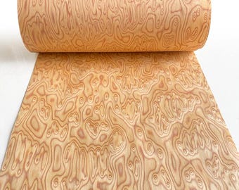 Gelbe Edelstein Furnierplatte für Möbel, Lautsprecher & Schrankdekoration - DIY Naturholztapete