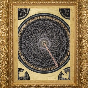 Lámina de arte de geometría sagrada, descarga digital espiritual, obra de arte de la verdad interior, arte mural para meditación, geometría curativa, decoración para la atención plena