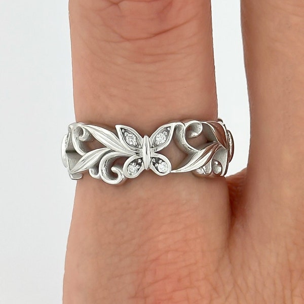 Butterfly Ring - Etsy