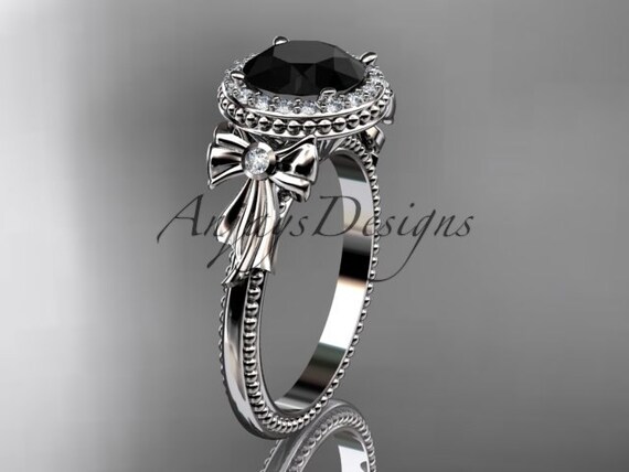 Milgrain halo engagement sale ring