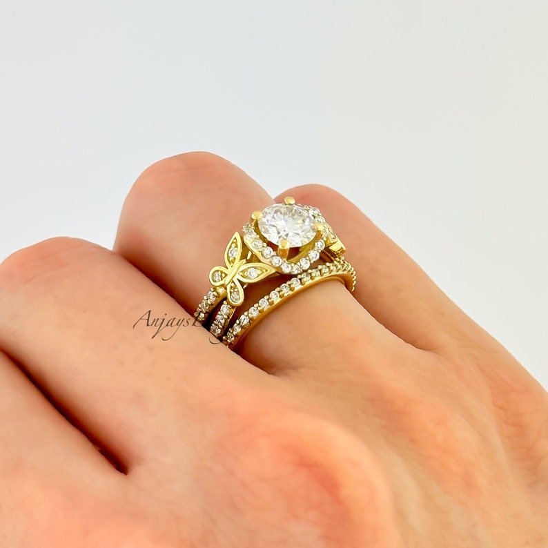 Nature inspired ring set for her